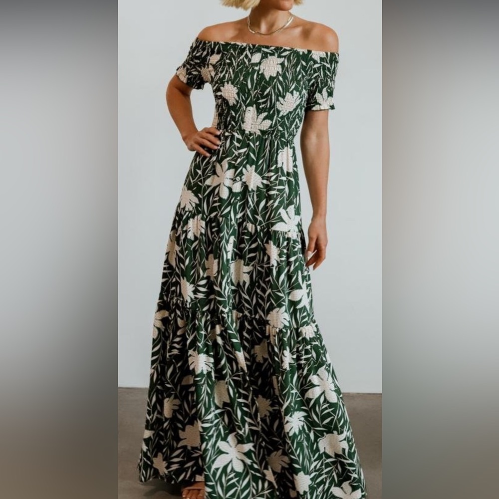 Baltic Born Becca smocked maxi dress NWT